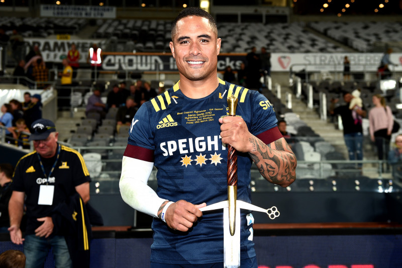 aaron smith players over 150 games for the highlanders